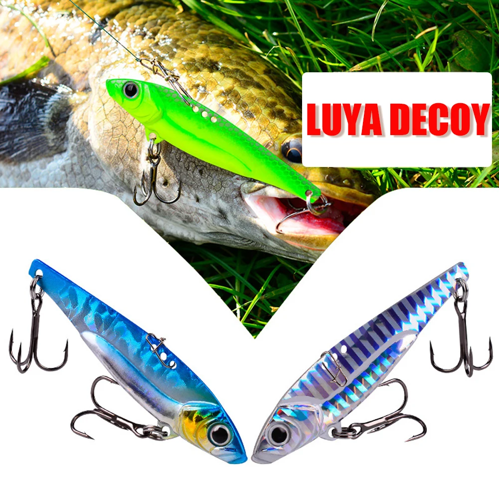 

Металлическая приманка с лезвием ВИБ 17 г 7,5 см, мини воблер с объемными глазами онь, морская погружная приманка на щуку, искусственная Рыболо...