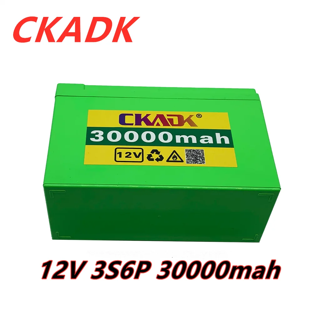 

12V 30Ah 18650 lithium battery pack 3S6P built-in high current 20A BMS for sprayers, carts, children's electric vehicle batterie