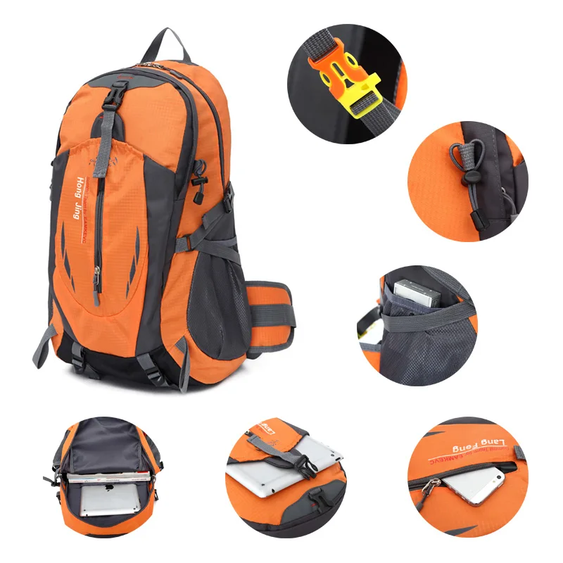 Водонепроницаемые повседневные Рюкзаки унисекс черные дорожные рюкзаки