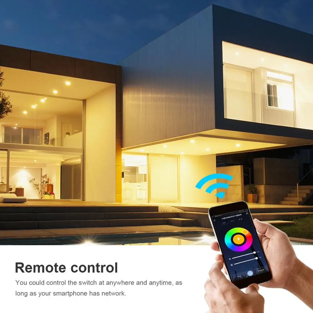Светодиодная лента Alexa RGB с Wi Fi и регулировкой яркости умный светильник для