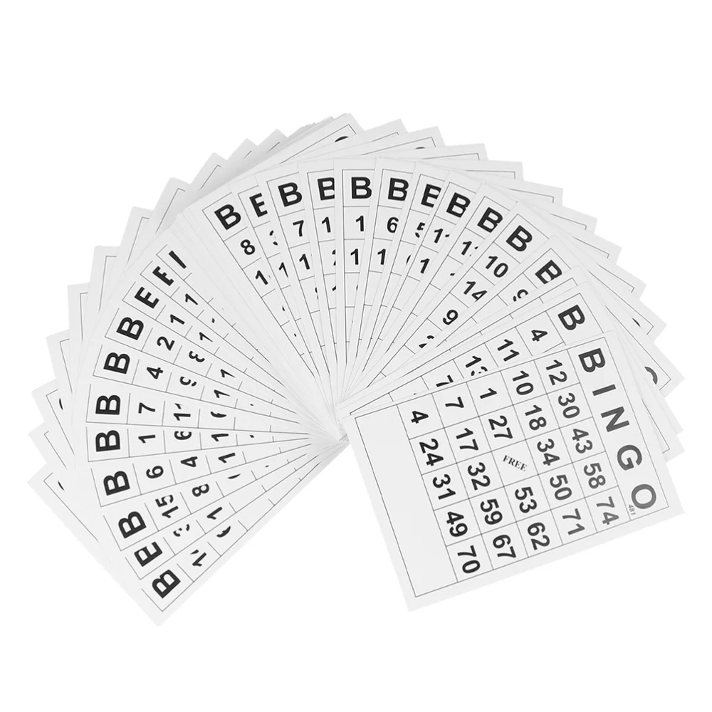 

120pcs Bingo Cards Desktop Game Supply Educational Plaything for Child