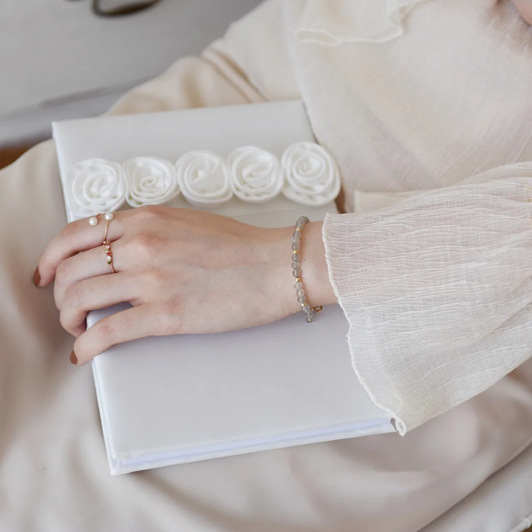 Браслет из натурального Лабрадорита Женский ювелирное изделие ручной работы