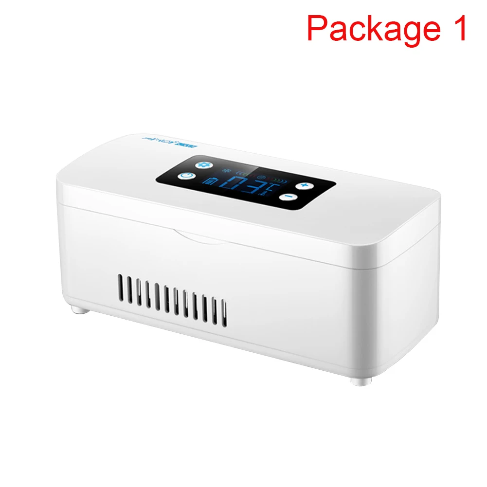 Большой емкости для путешествий чехлы таблеток кулер умный ЖК-дисплей мини