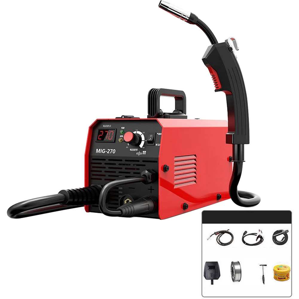 Многофункциональный Электрический сварочный аппарат Mig-270 220 В маленький бытовой