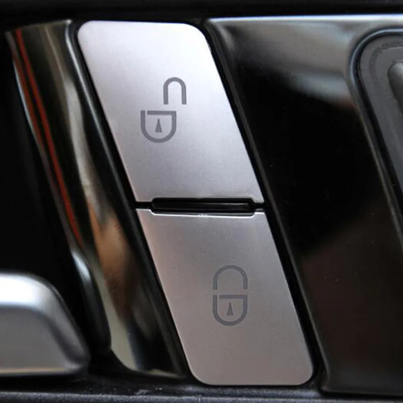 12Pcs Car Door Memory Seat Lock Unlock Adjust Switch Button Cover Trim Sticker For Mercedes Benz Cla/Gla/Glk/Gle/Cls/Gl/Ml/A/B/E |