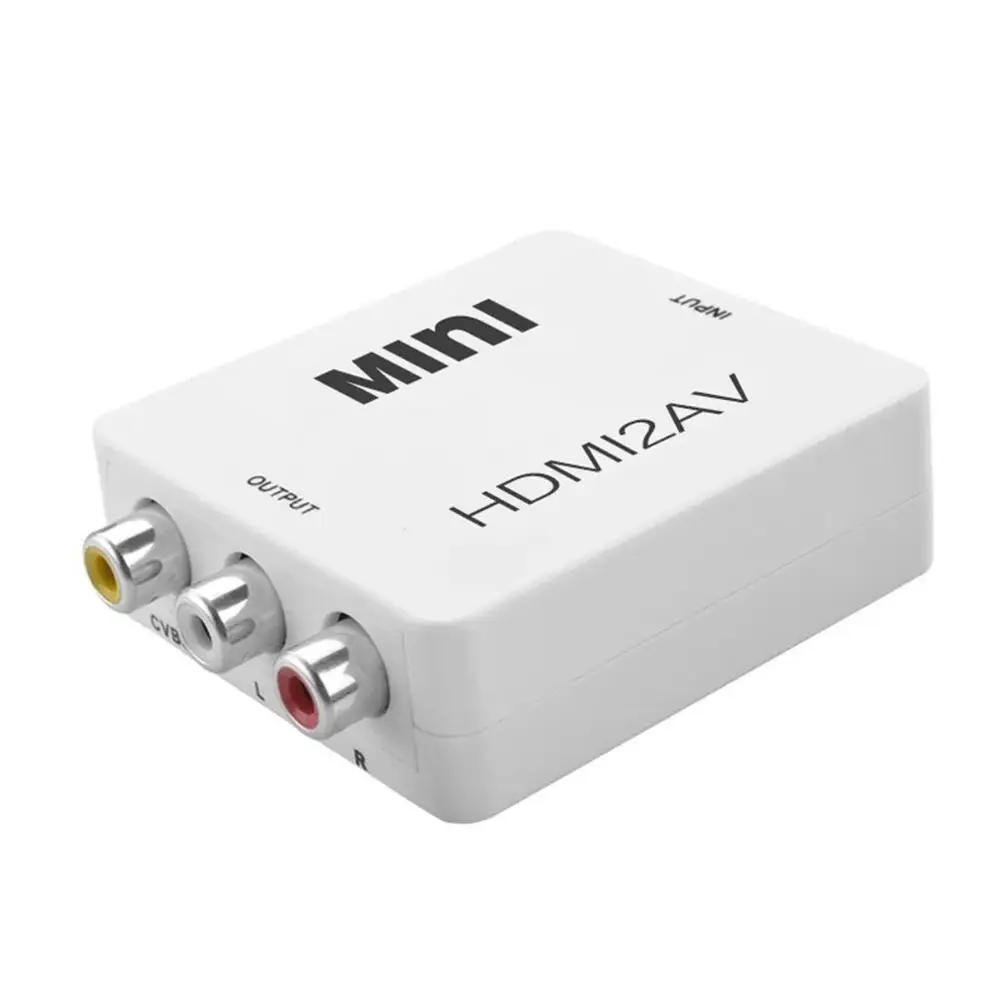 Hdmi в Av/Rca Cvbs адаптер 1080P видео конвертер Hdmi2Av коробка поддержка Ntsc Pal выход Av