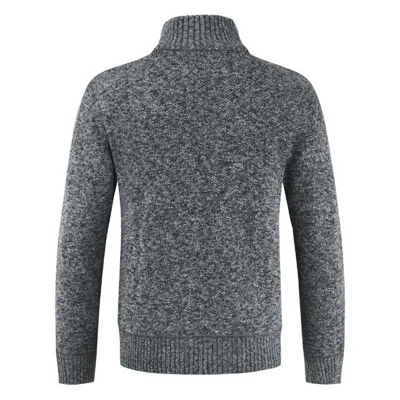 Мужская трикотажная верхняя одежда приталенный плотный свитер Повседневный