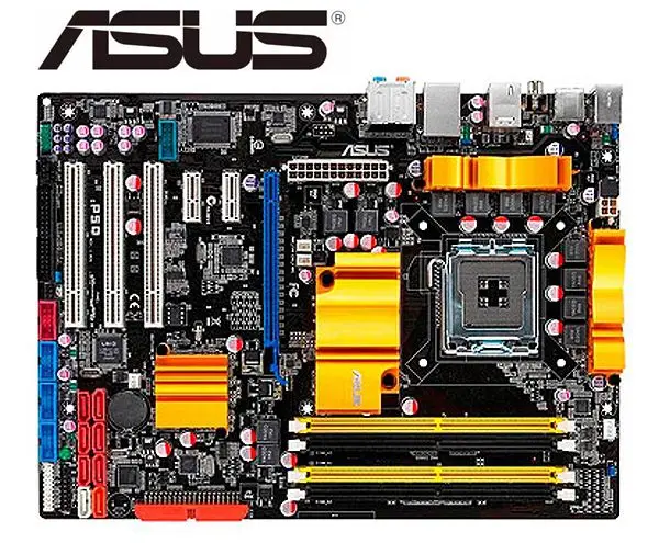 ASUS P5Q оригинальные настольные материнские платы LGA 775 DDR2 16 Гб P45 б/у настольные материнские платы
