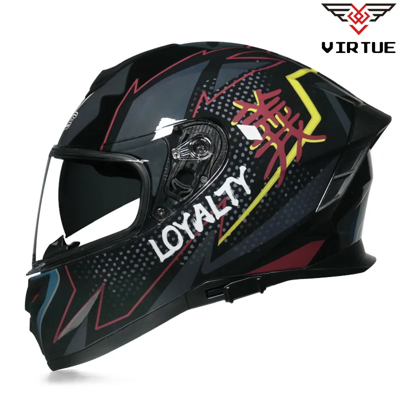

Latest Motorcycle Helmet Safety Modular Flip Voyage Racing Dual Lens Helmet Interior Visor ECE / DOT Approved
