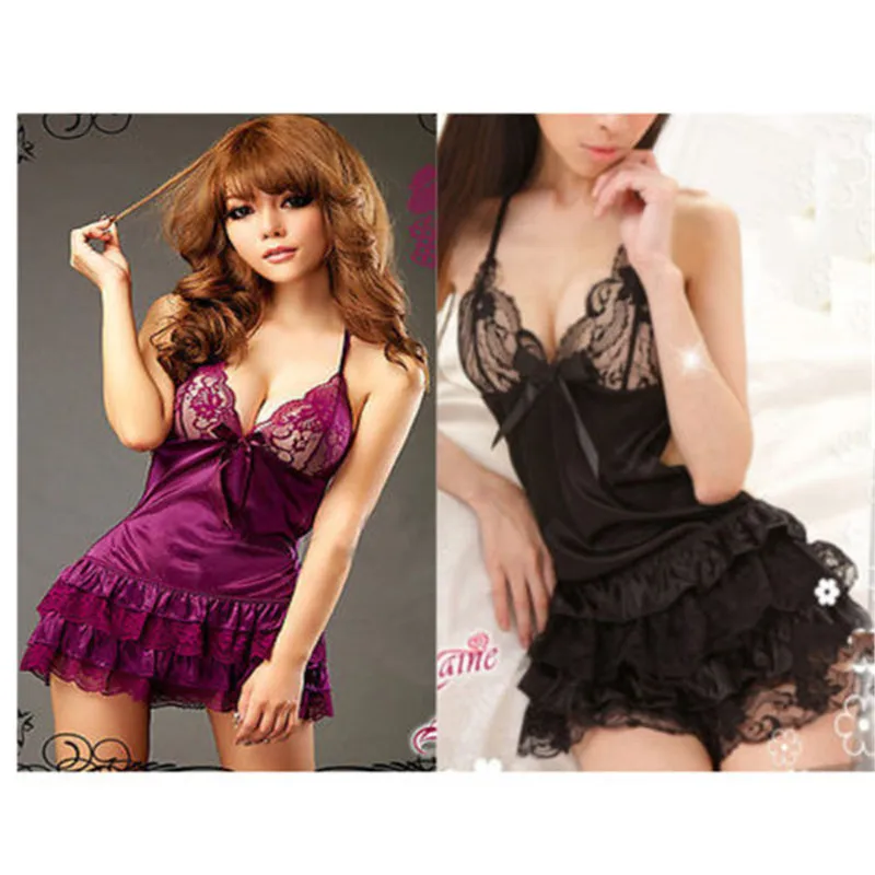 

Women Ladies Sexy Lingerie Lace Babydolls Sexy Hot Erotic Dress Babydoll Solid Sexy Underwear