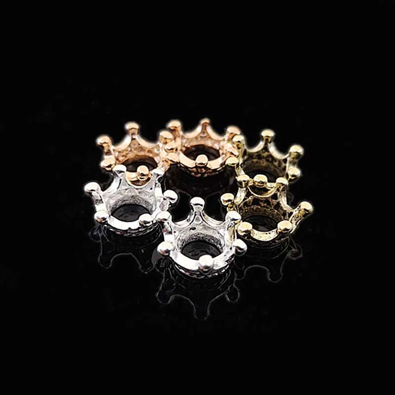 

2019New 50Pcs Alloy 3D small crown button for jewelry cartoon children hair decorative accessories HZ535