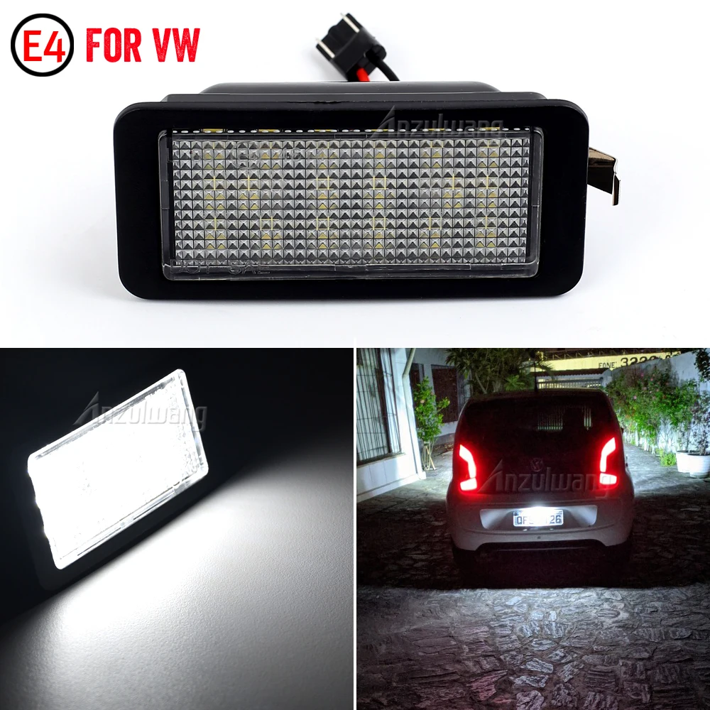 

1Piece For VW up!/e-up! Skoda Citigo/E-Citigo Seat Mii/e-Mii Ibiza 6J 3-door 2008-2012 LED License Number Plate Light Lamp