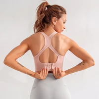 salspor seamless sport bra women gym backless push up yoga bra running training breathable fitness top high impact activewear