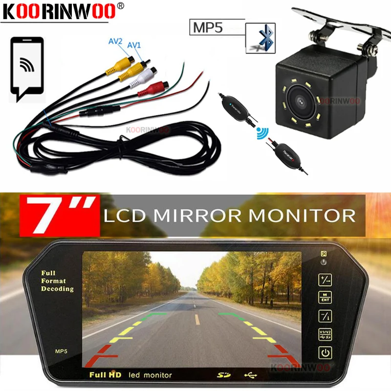 Автомобильный радиоприемник Koorinwoo HD 1024P стерео плеер Bluetooth задняя камера MP5