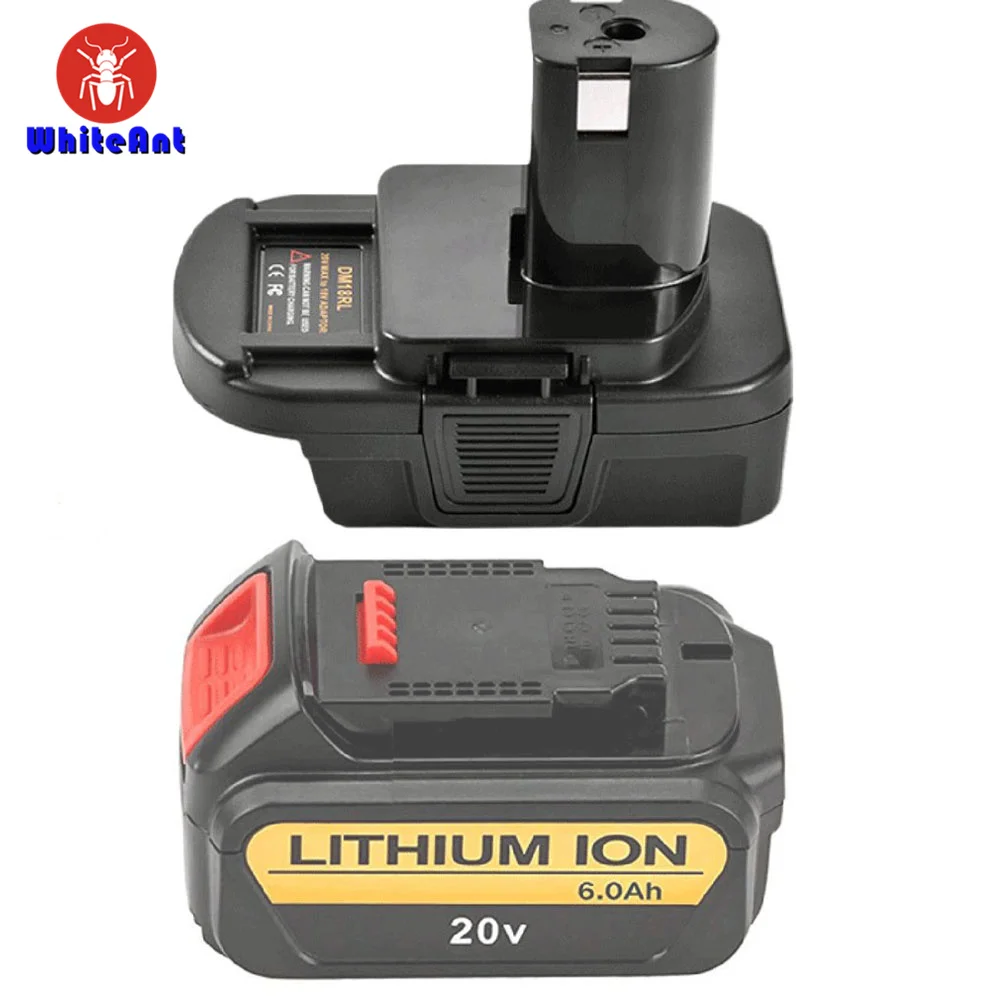 Адаптер DM18RL для аккумулятора USB-адаптер dm20robдля Ryobi преобразователь DeWalt 20 в Milwaukee