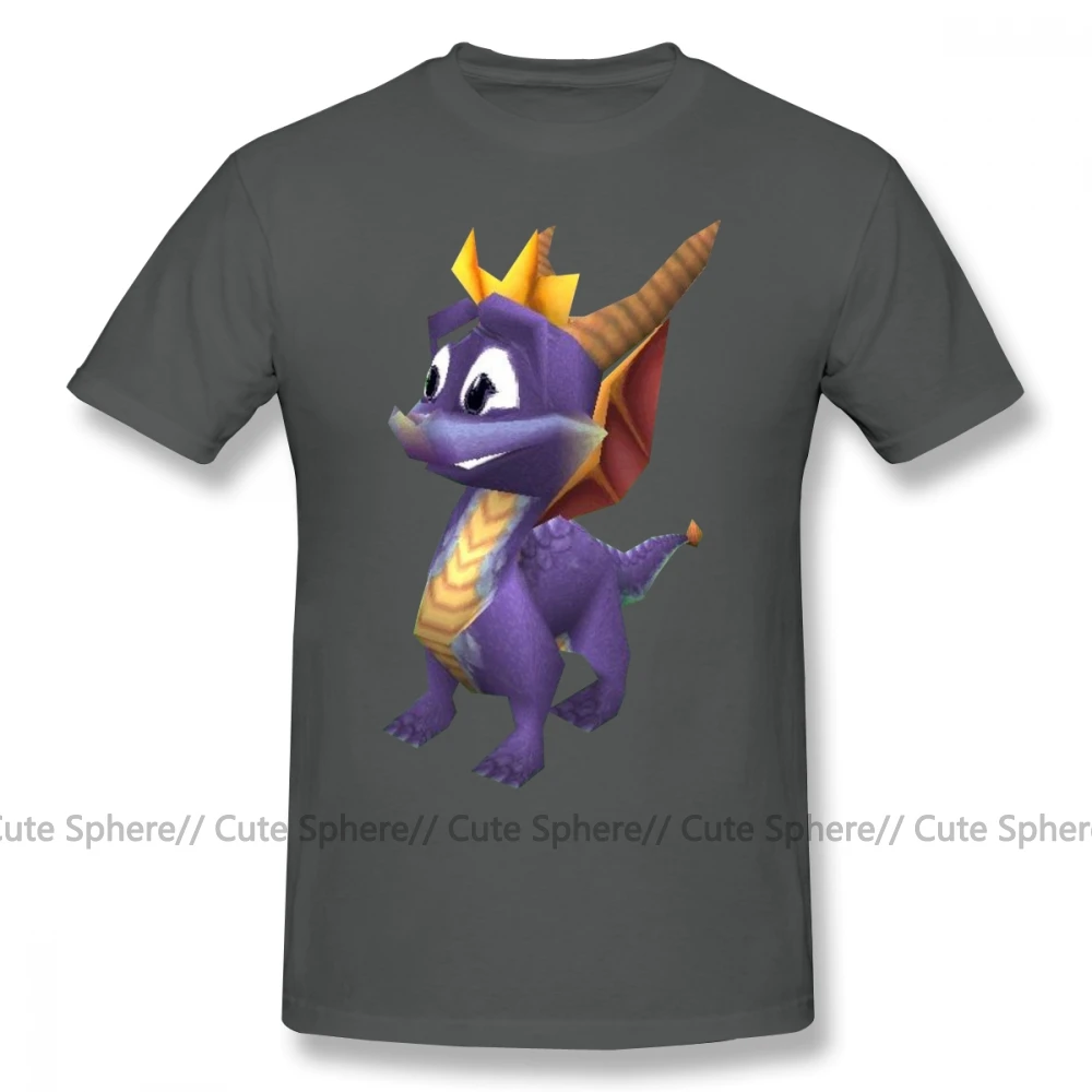 Spyro футболка поддельные улыбка большого размера с коротким рукавом Футболка Awesome