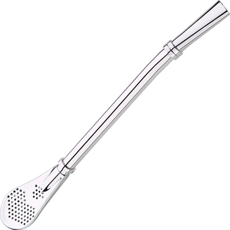 

ssgp creative 304 stainless steel beverage straw spoon coffee tea filter spoon stirring spoon eco-friendly tableware