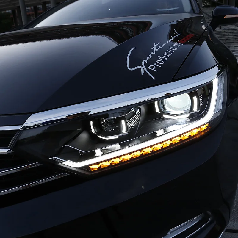 Автомобильный Стайлинг для VW Passat B8 светодиодный ные фары 2017-2018 Magotan DRL Hid передняя