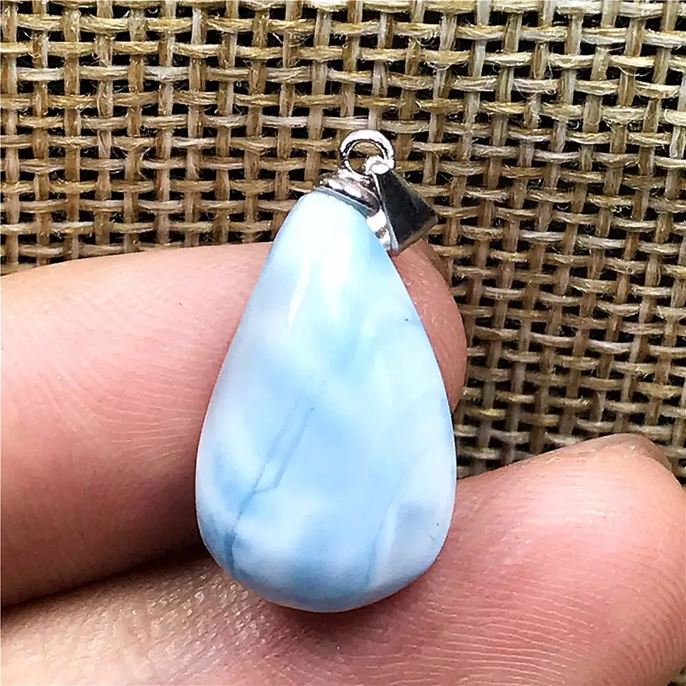 Подвеска Larimar из натурального голубого камня ювелирное украшение для женщин и