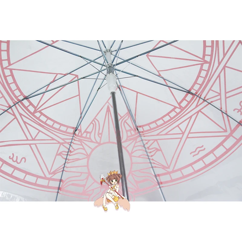1 шт. Косплей карточка Captor Sakura Сейлор Мун магический Набор Аниме фигурки складной геометрический прозрачный классический зонт игрушки