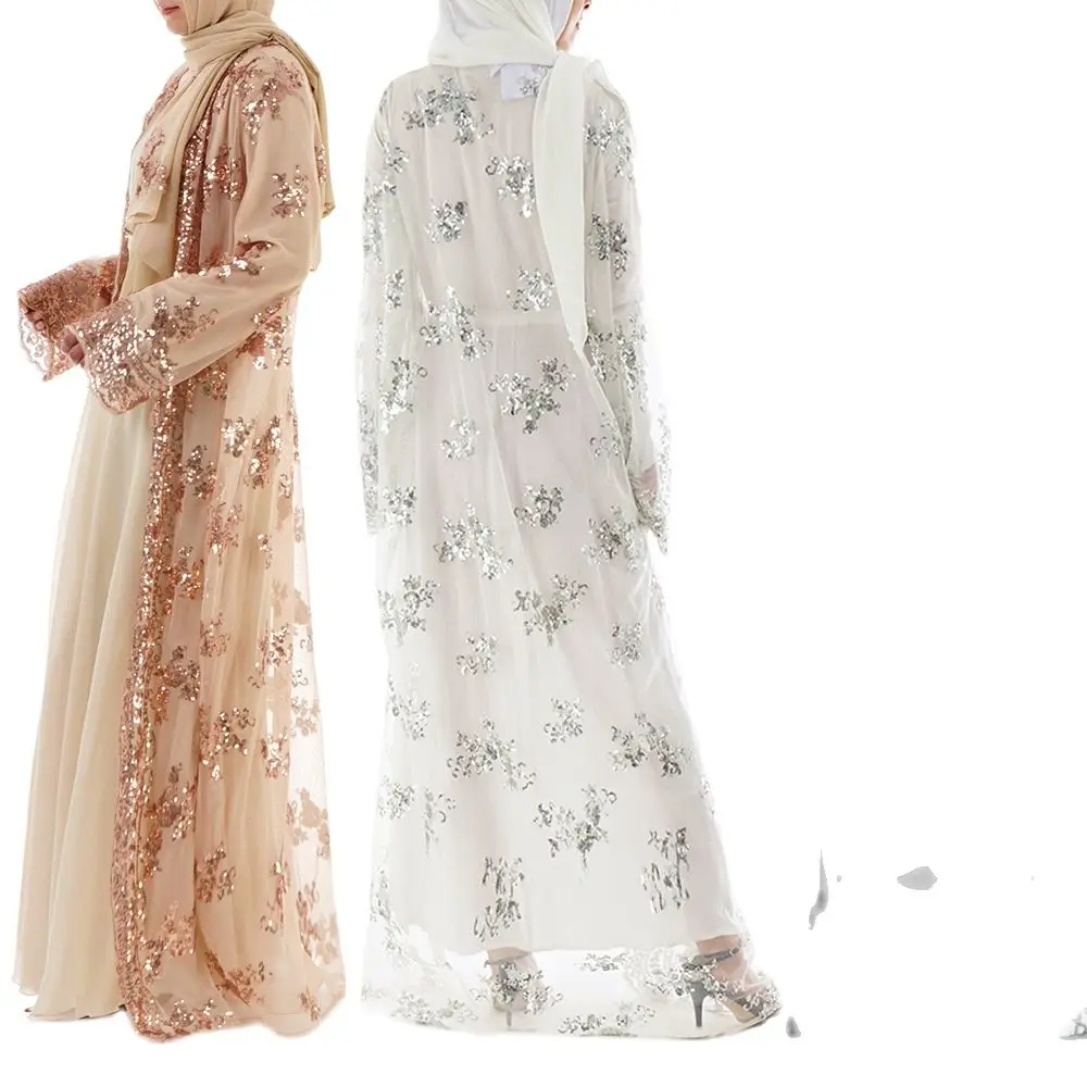 2021 абайя Дубай роскошные высокого класса блёстки мусульманское платье вышивка