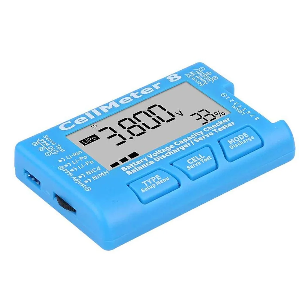 Батарея Напряжение тестер проверки CellMeter цифровой ЖК-дисплей для LiPo LiFe