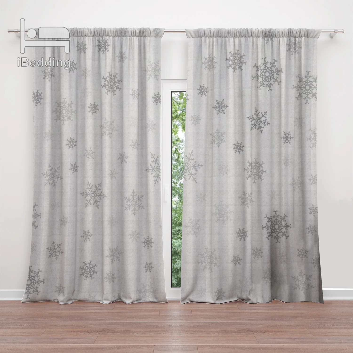 Постельное белье с зелеными листьями Фламинго занавески для гостиной