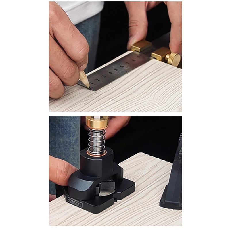 

Cabinet Hinge Drilling Hole Puncher 35mm Drill Guide Locator Dowel Jig for Door Concealed Installation Household Tools