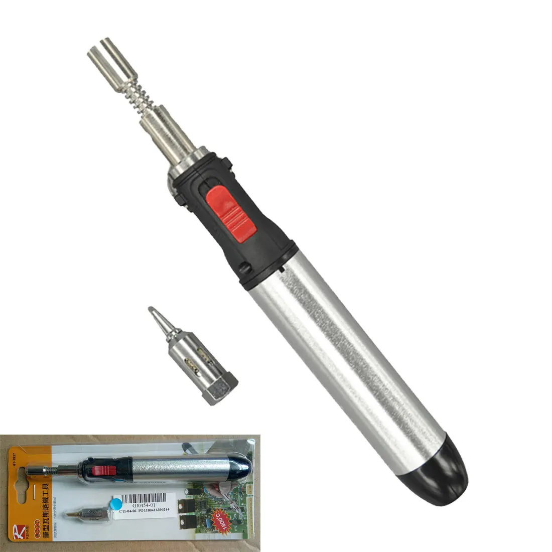 

DIY Tool 12ml Gas Blow Torch Soldering Solder Iron Gun with Tool Tip Cordless Pen Burner