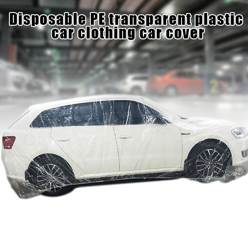 

Disposable Car Full Cover Universal Rain Protection Waterproof Dustproof Cover Auto Vehicle Accessories B88