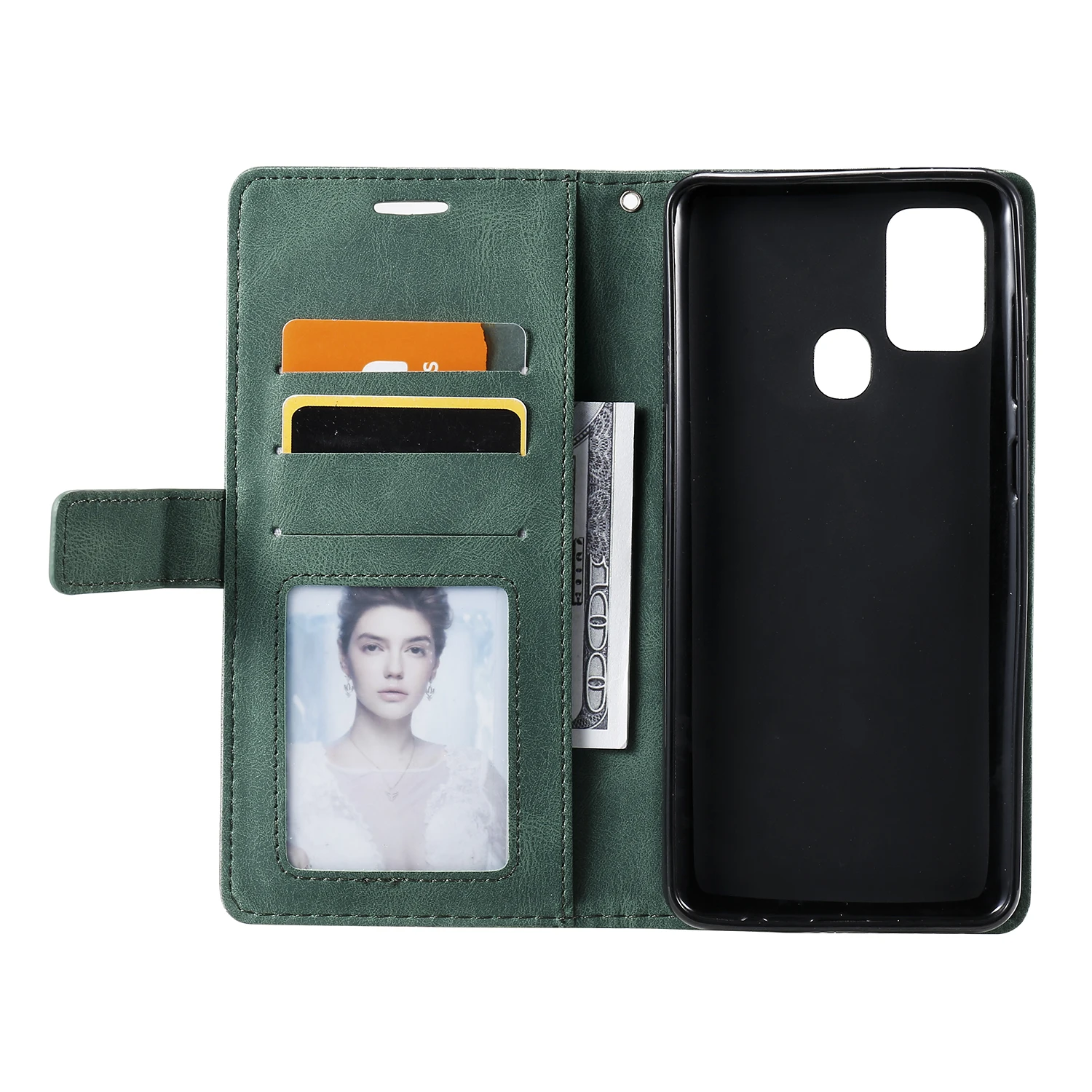 

Flip Leather Wallet Case for Samsung Galaxy A21s Folio Cover with Credit Slots Kickstand Cash Pocket For samsung A51 A71 A81 A91