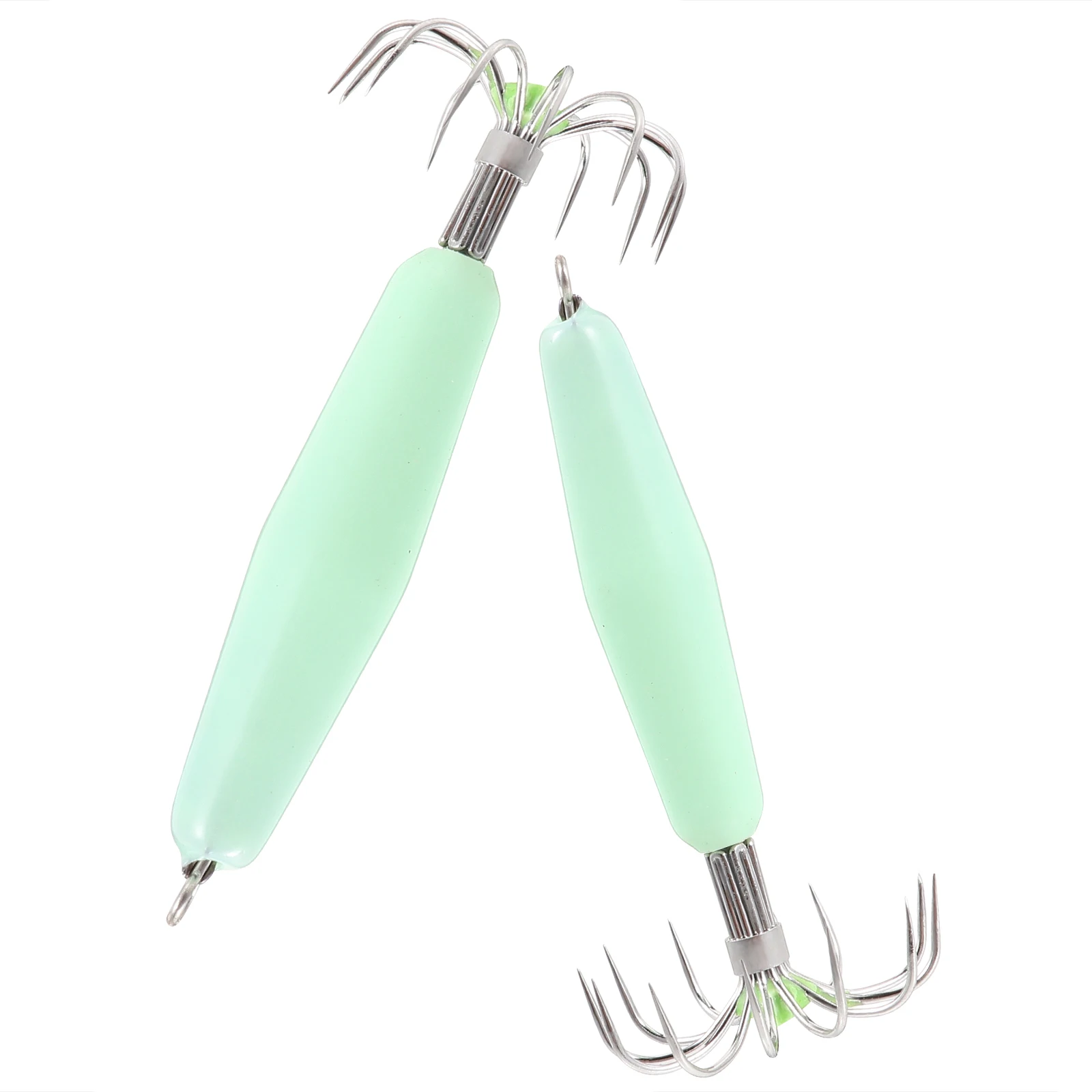 

2Pcs Stainless Steel Luminous Squid Hooks Fishing Tackle Lures Squid Jigs Hook 12 Pin Umbrella Type Octopus Fish Hook Pesca Hot