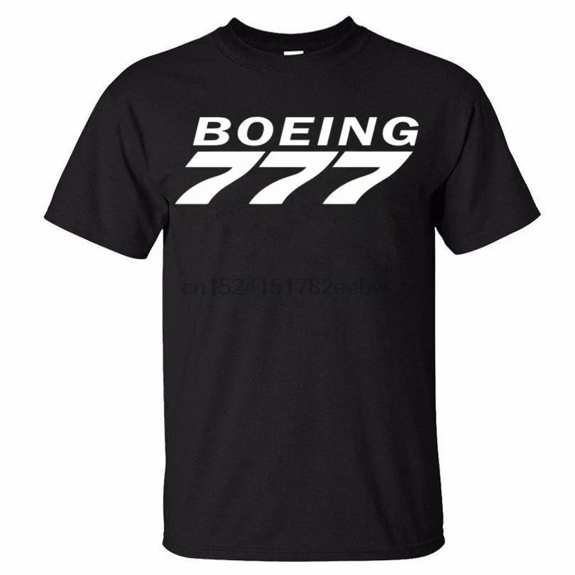 Мужская хлопковая футболка летняя новая популярная мужская BOEING 777 дизайнерская с
