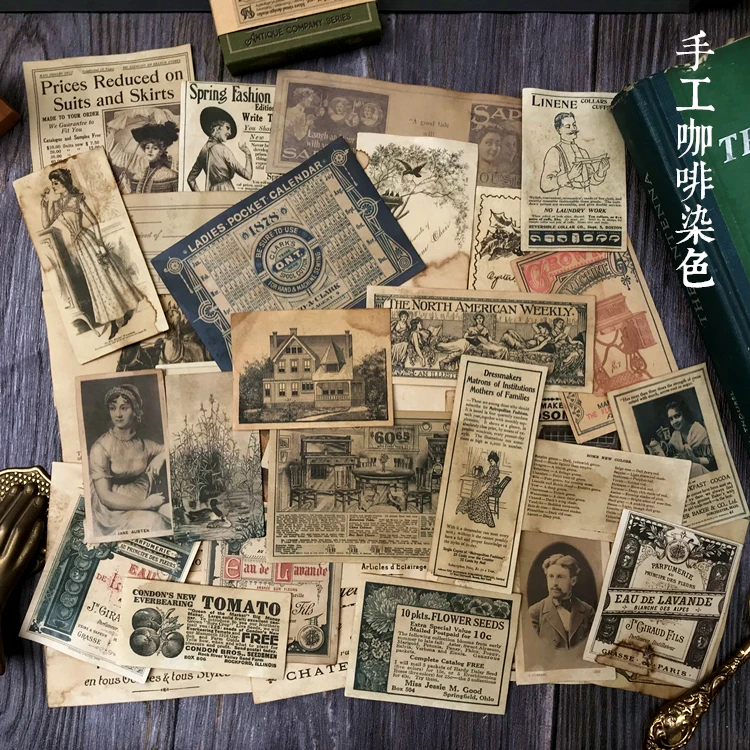 

KSCRAFT Handmade Coffee Dye Paper for Junk Journal Bullet Journal DIY Craft Card Making Scrapbooking