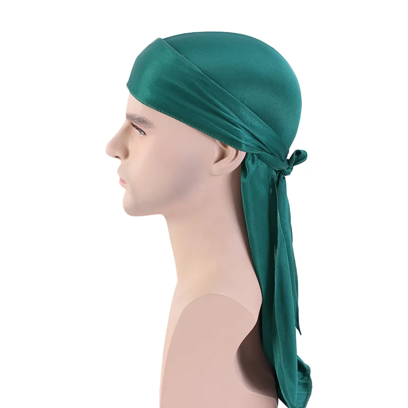 Мужская шелковая дышащая шапка Durag в стиле хип-хоп Du Doo Rag Wings атласная Байкерская