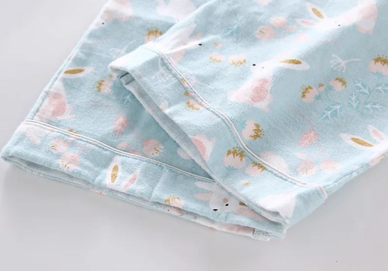 Новые пижамы для женщин Kawaii мультфильм пижамы матовый хлопок женский милый Ночной костюм длинный рукав пижамы большой ярд S-L