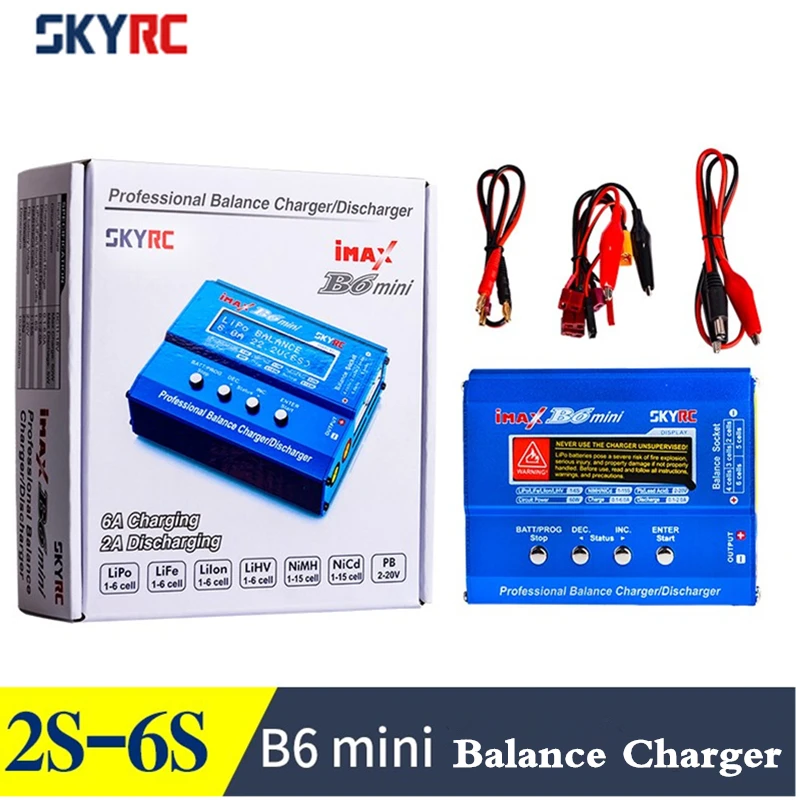 Балансирующее зарядное устройство SkyRC iMax B6 Mini, 60 Вт, 6 А, улучшенная версия от AliExpress WW