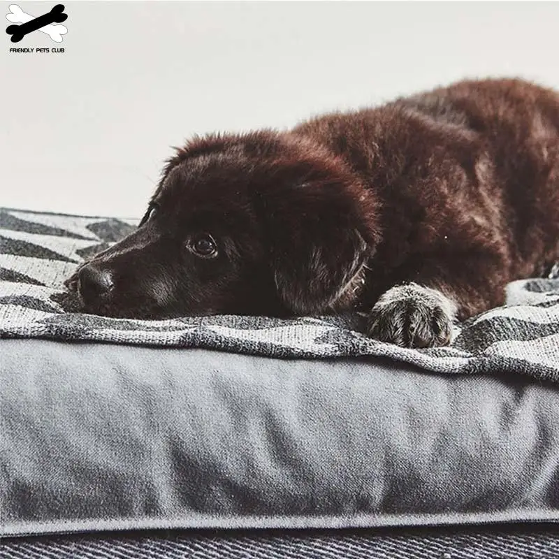 Soft Thick Pet Bed Matress Square Mat Anti-slip Machine Washable Durable Sofa 3 Colors Available For Cats Dogs | Дом и сад