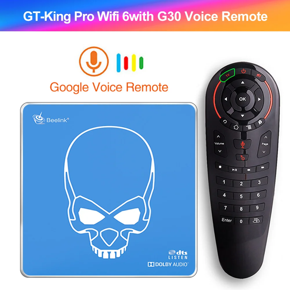 Beelink GT King Pro WiFi 6 Smart TV BOX Android 9.0 4GB 64GB DDR4 Amlogic S922X-H 4K Quad Core Set top box  GT King  S922X