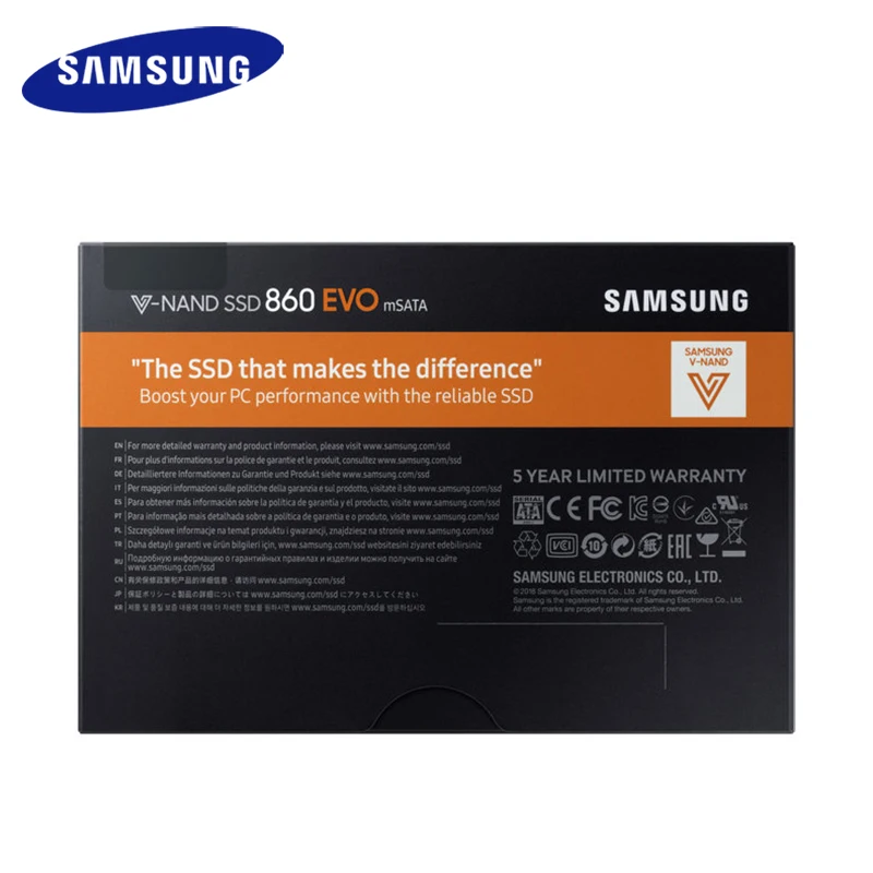 SSD SAMSUNG 860 EVO mSATA жесткий диск HD 1 ТБ 500GB Внутренний твердотельный 250GB 550Mbs HDD для
