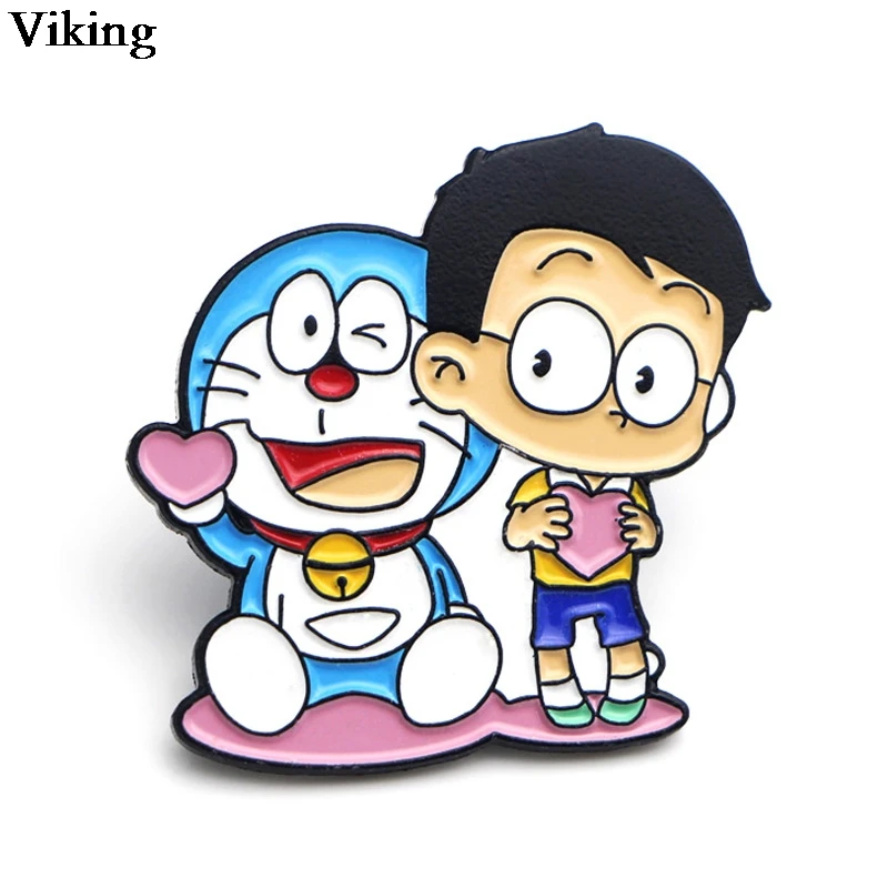 1 шт. Аниме Симпатичные значки эмалевые Броши с изображением мультфильм шпильки