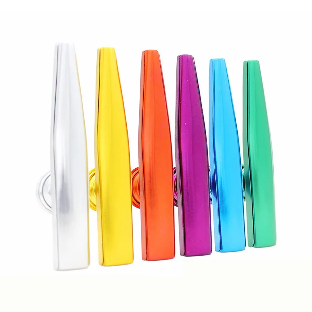 1pc Metal Kazoo With 6 Kazoo Flute Diaphragm Mouth Flute Harmonica For Beginners Kids Adult Party Gifts Musical Instrument