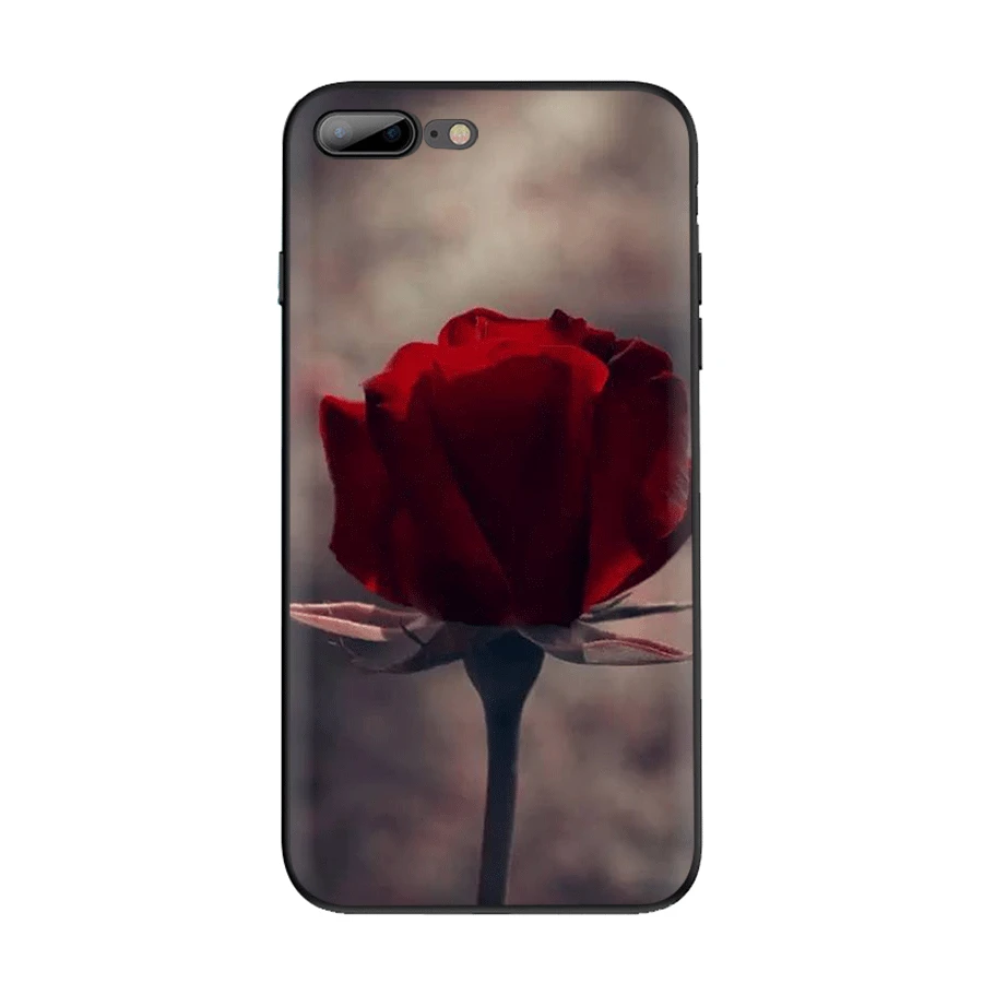 Чехол для iPhone 7 8 6 6s Plus 11 Pro XR X XS Max роскошный чехол красивый сад красные розы цветы