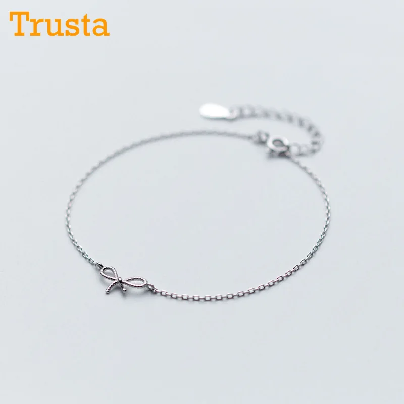 Trusta 100% Стерлинговое Серебро 925 пробы Модные женские ювелирные изделия полый