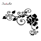 Прямая поставка, Цветочная наклейка на автомобиль, кузов грузовика, боковая дверь, наклейка, графическая универсальная наклейка на боковую дверь автомобиля