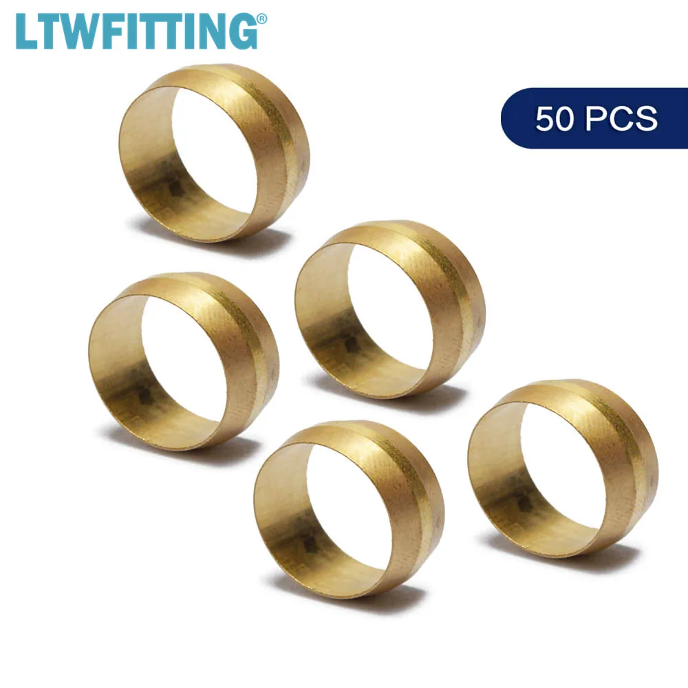 Латунные компрессионные втулки LTWFITTING 5/8 дюйма латунный Компрессионный фитинг|brass