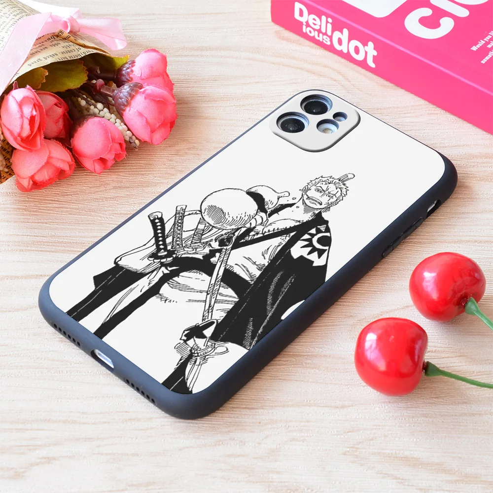 

For iPhone Roronoa Zoro One Piece Print Soft Matt Apple iPhone Case