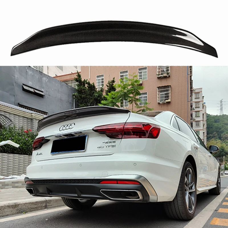 

For Audi A4 S4 B9 S-line 2017-2022 Carbon fiber/FRP spoiler rear trunk wing