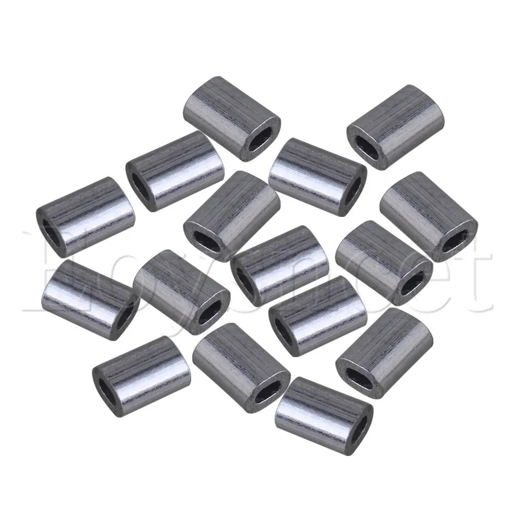 1000 x Серебристые Овальные Алюминиевые зажимы для рукавов веревки m0 5|Крепления| |