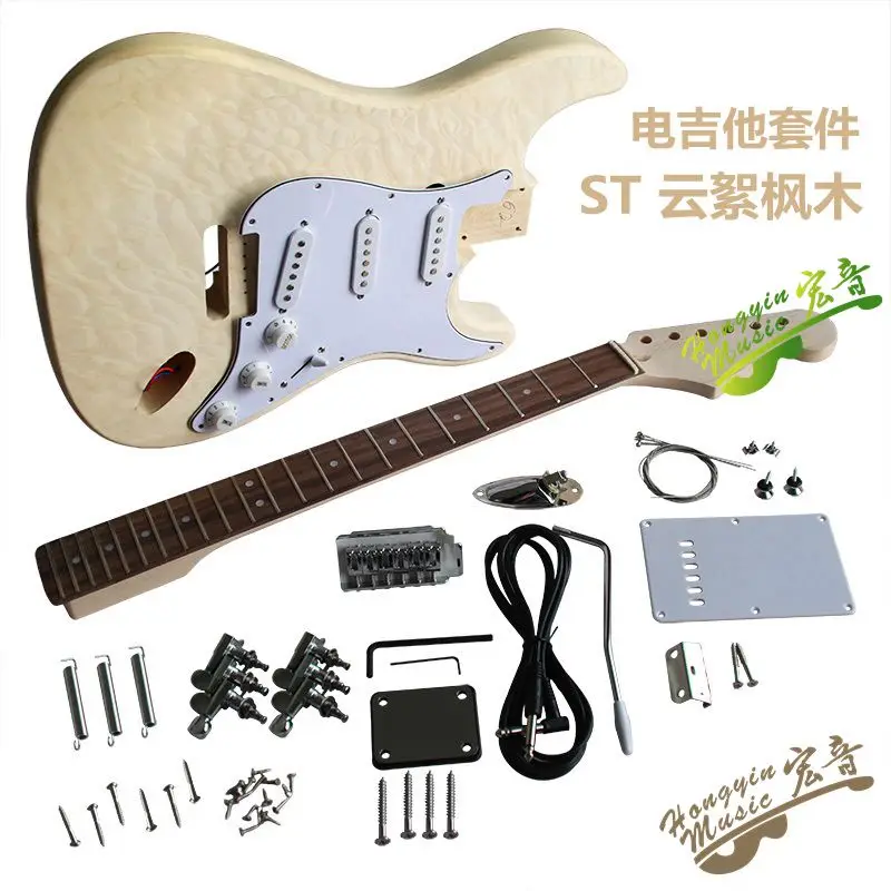 Электрогитара FLAMEMPALE/Водная пульсация набор для самостоятельной сборки корпус из